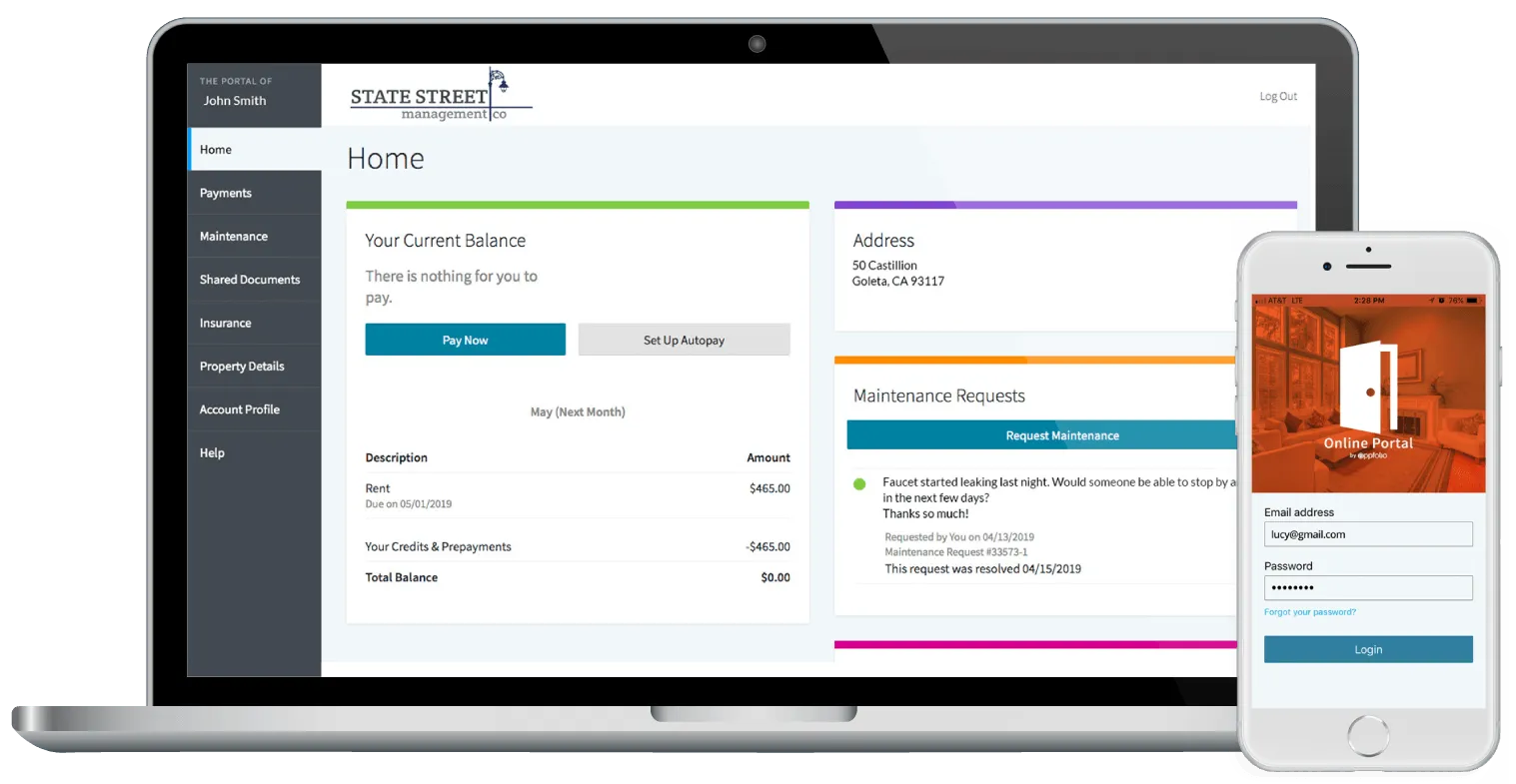 A laptop screen showing the payment process.